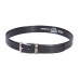 Black Leather Croc Belt