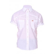 White Vent Detail Short Sleeved Shirt
