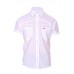 White Vent Detail Short Sleeved Shirt