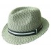 Multi Coloured Braid Light Weight Hat, Bruno Green Mix