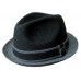 Pinch Fronted Centre Dent Trilby, Vernon Black