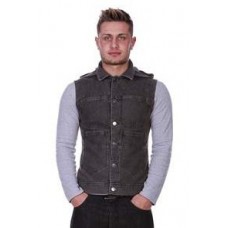 Grey Acid Hooded Gilet