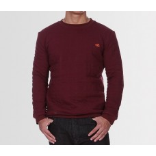Burgundy Quilted Sweatshirt Burgundy Quilted Sweatshirt