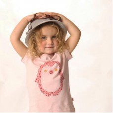 Penguin Print T-shirt In Powder Pink With Buttons For Eyes