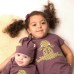 Ragdoll Print T-shirt In Purple With Mother Of Pearl Buttons