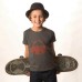 Flying Saucer Print T-shirt In Charcoal Grey