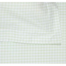 Green Gingham Housewife Pillowcase