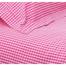 Hot Pink Gingham Housewife Pillowcase