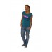 Bamboo Raglan Tees - Apples And Pears In Aqua
