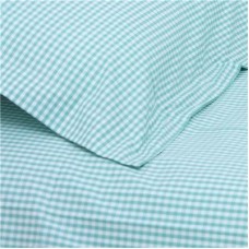 Turquoise Gingham Duvet Set
