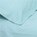 Turquoise Gingham Duvet Set