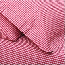 Red Gingham Duvet Set