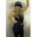 Navy Hat With Navy Ribbon - Sonia 083
