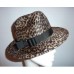 Baby Cheetah Print Fur Felt Trilby