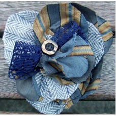 Multi Blue Flower Corsage