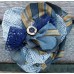 Multi Blue Flower Corsage
