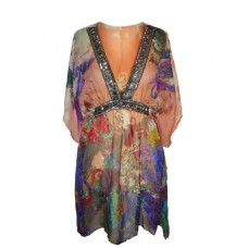 Rachel Soft Pink Jewelled Designer Kaftan
