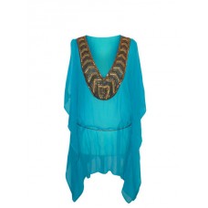 Sophia Heavy Embellished Designer Beach Kaftan