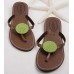 Disc Lime Sandals