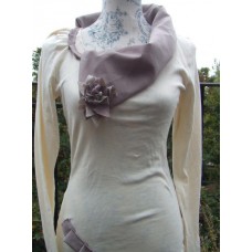 Long Sleeve Cream With Pink Top Long Sleeve Cream With Pink Top