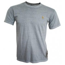 Grey Bullet Basic Vintage Wash Crew Neck Jersey Tee