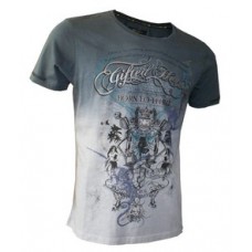 Black Hulagun Scoop Neck Single Jersey Tee