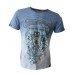 Faded Blue Hulagun Scoop Neck Single Jersey Tee