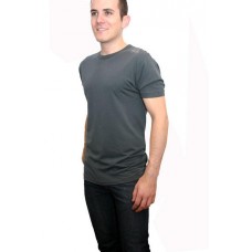 Bamboo Tee - Blinking Bikes In Charcoal