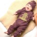 Ragdoll Print Babygrow In Purple