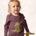 Ragdoll Print Baby Long Sleeved Top In Purple