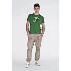 Mens Aluminium T-shirt In Leaf Green