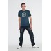 Mens Titanium T-shirt In Vintage Denim