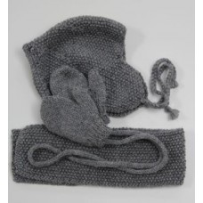 Toddler Hat Set In Grey