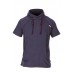 Charcoal Burgundy Short Sleeved Boxer Hoody