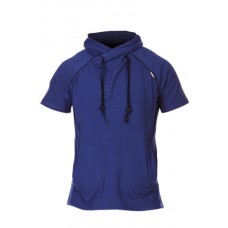 Blue Black Short Sleeved Boxer Hoody