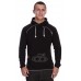 Black Ecru Long Sleeved Tank Hoody