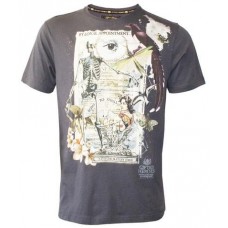 Charcoal Destroyers Crew Neck Single Jersey Tee
