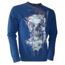 Navy Surf Assassins Crew Neck Long Sleeve Tee