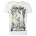 White Femme Fatal Crew Neck Single Jersey Tee