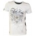White Tempted Scoop Neck Single Jersey Tee