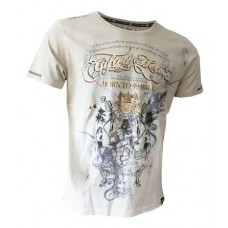 Ecru Surf Assassins Crew Neck Single Jersey Tee
