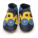 Digger In Navy Soft Leather Baby Shoes