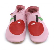 Baby Pink Apple Soft Leather Baby Shoes