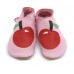 Baby Pink Apple Soft Leather Baby Shoes