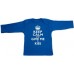 Keep Calm Blue Top With White Print