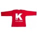 Red Alphabet Tee With White Print