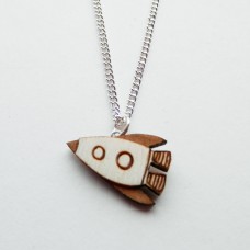 Mini Rocket Ship Necklace