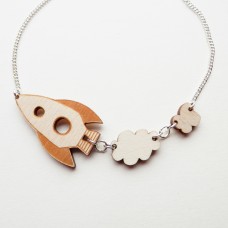 Rocket Ship Necklace
