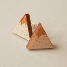 Wooden Mountain Earrings