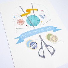 Crafting Makes Me Happy Print